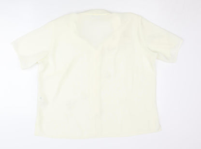 Womens UK Size 18 Marks and Spencer Ivory  Blouse
