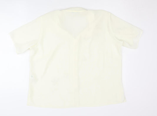 Womens UK Size 18 Marks and Spencer Ivory  Blouse