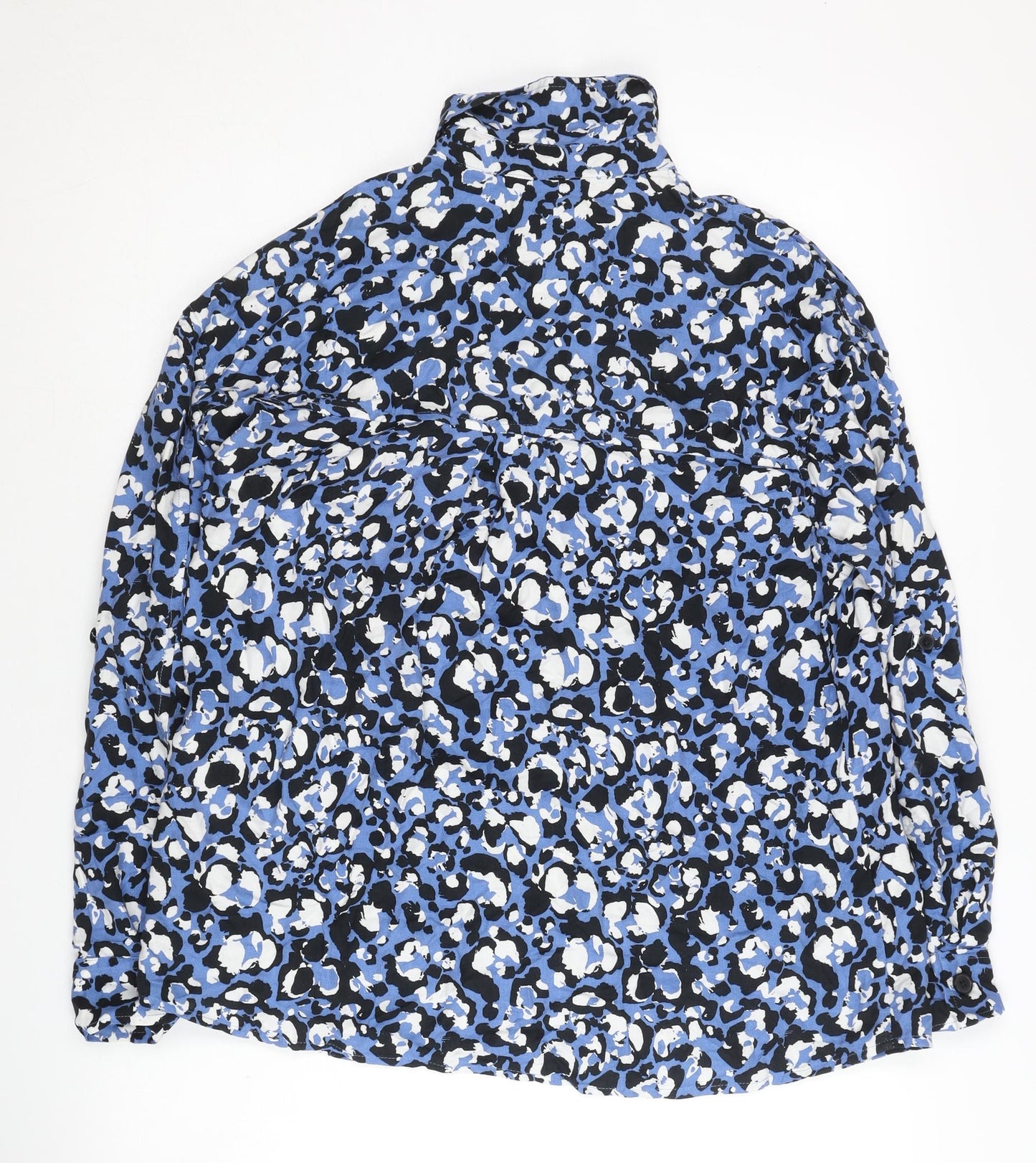 Womens UK Size 6 Plus NEXT Blue  Button-Up