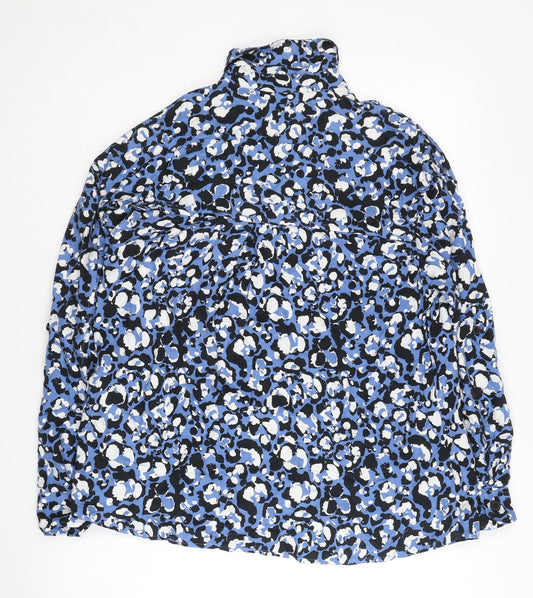 Womens UK Size 6 Plus NEXT Blue  Button-Up