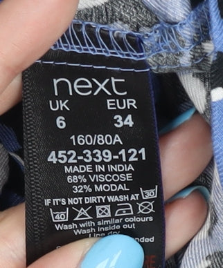 Womens UK Size 6 Plus NEXT Blue  Button-Up