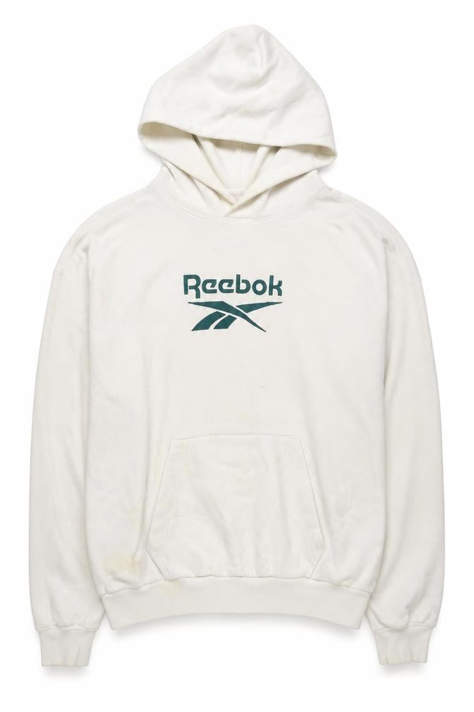 Unisex Adults UK Size L Reebok White Pullover Hoodie