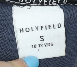 Holyfield Boys Blue Hoodie, Size S, Full Zip, Casual Wear