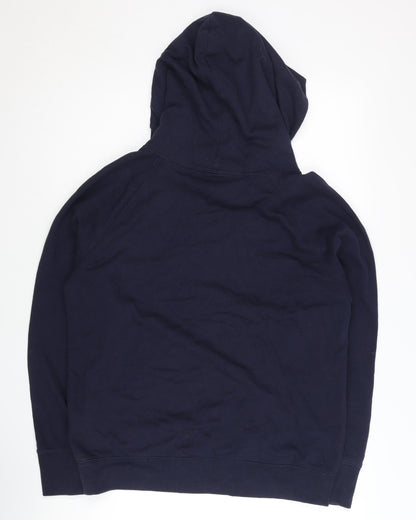 GAP Unisex Blue M Hoodie Logo Pullover Fleece