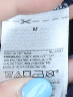 GAP Unisex Blue M Hoodie Logo Pullover Fleece