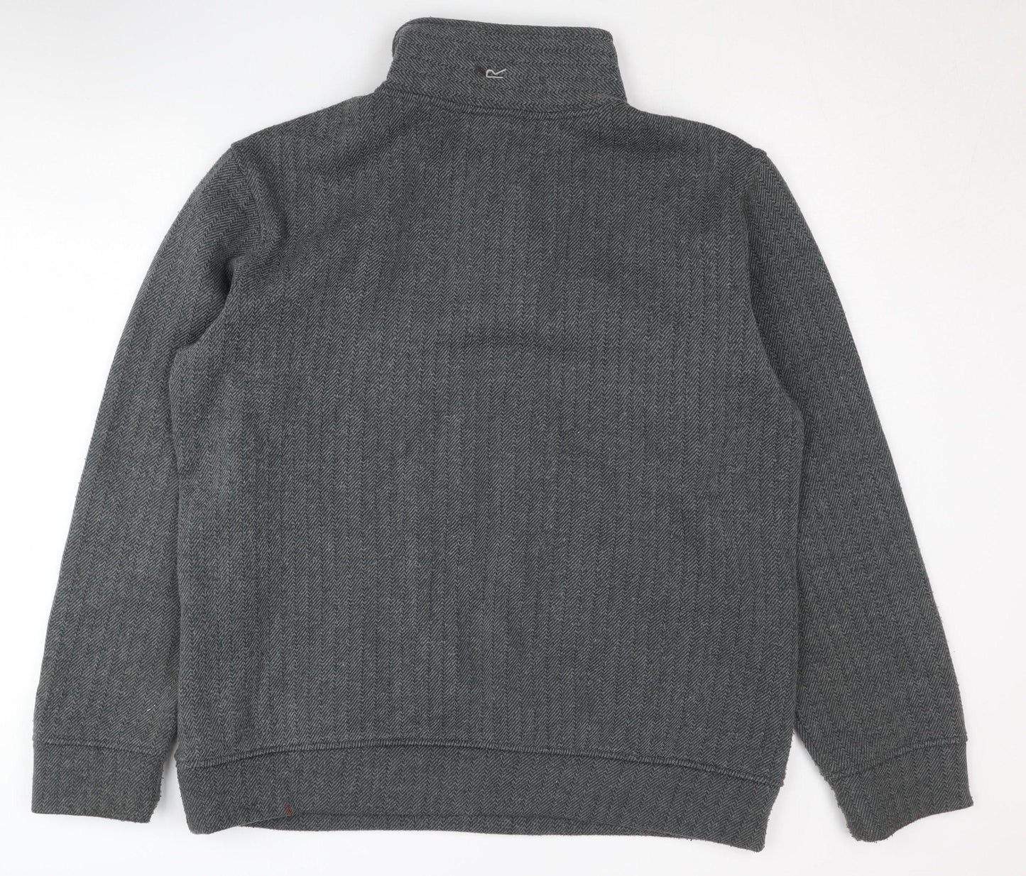 Mens UK Size L Regatta Grey Henley Sweatshirt