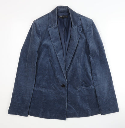 Next Women's Blue Corduroy Blazer, Size 8, Business Casual