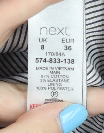 Next Women's Blue Corduroy Blazer, Size 8, Business Casual