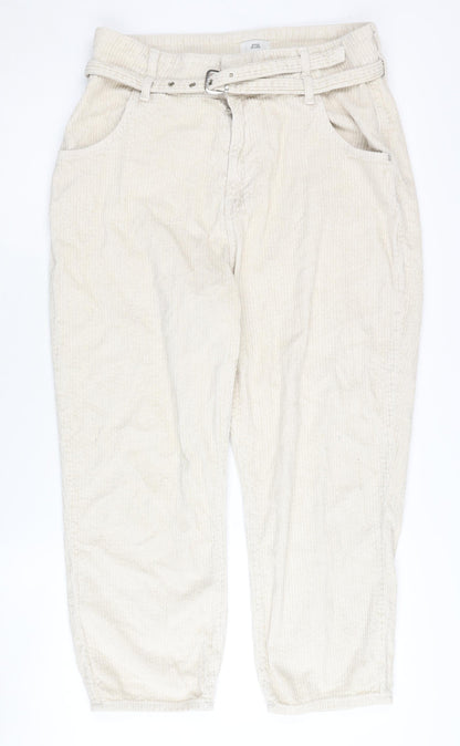 River Island Women's Beige Chino Trousers Size 14
