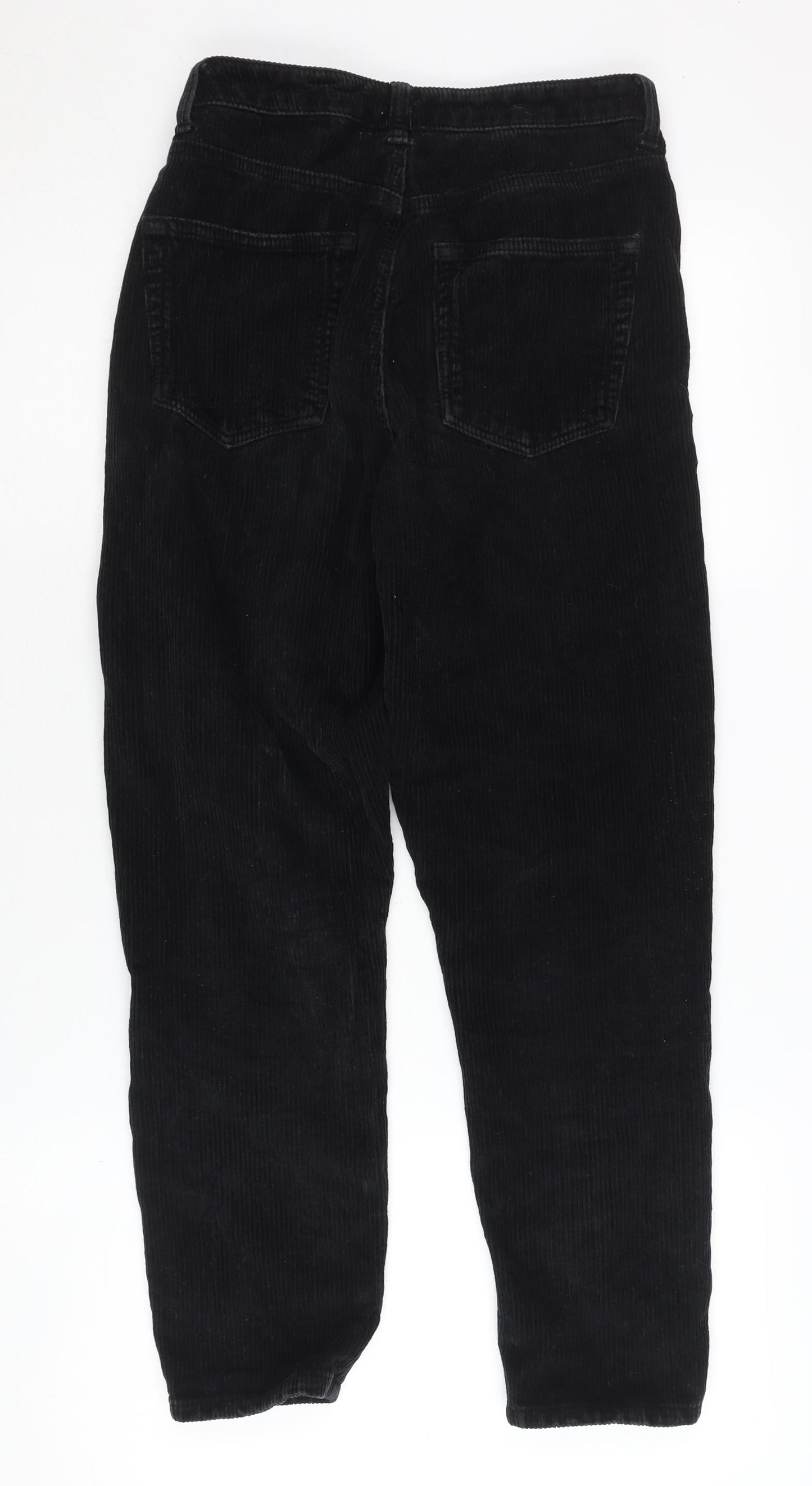 Topshop Women's Black Corduroy Trousers