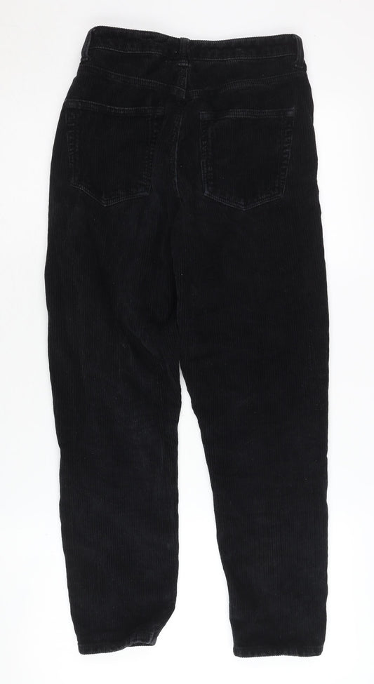 Topshop Women's Black Corduroy Trousers
