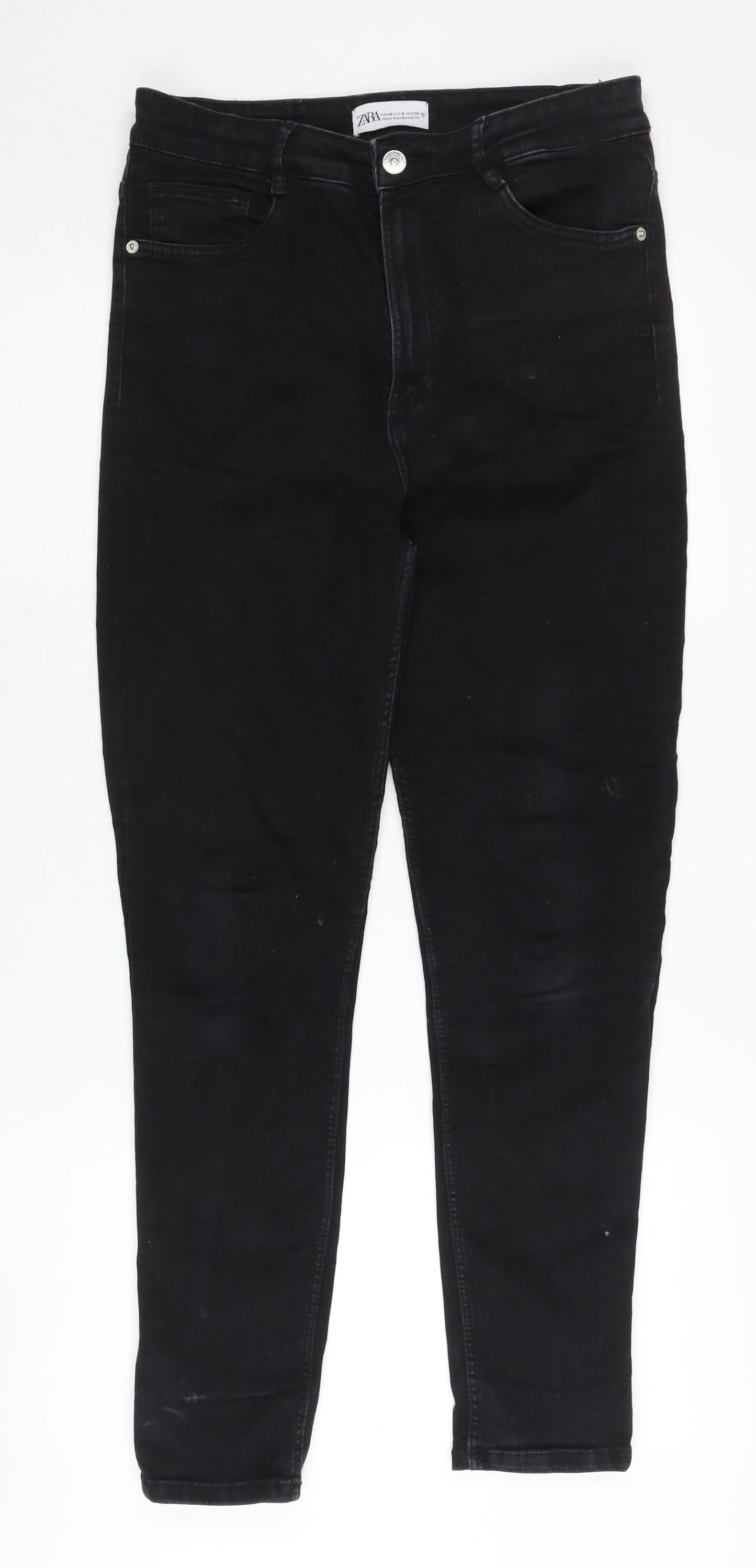 Zara Women Black Skinny Jeans, Size 12