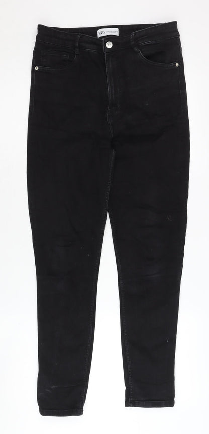 Zara Women Black Skinny Jeans, Size 12