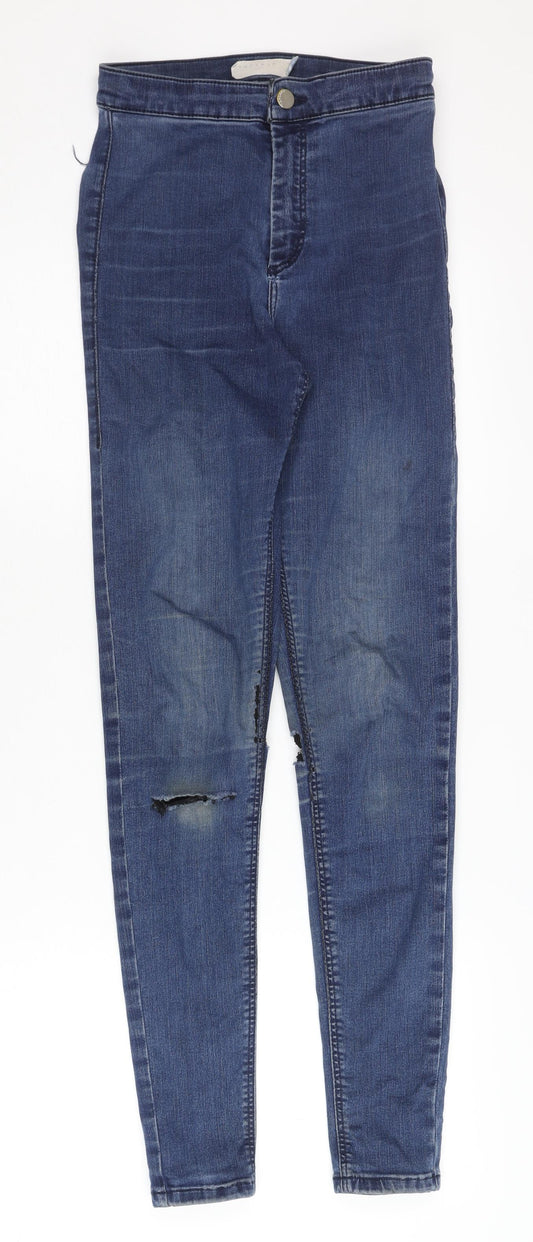 Topshop Women's Blue Skinny Jeans Size 8