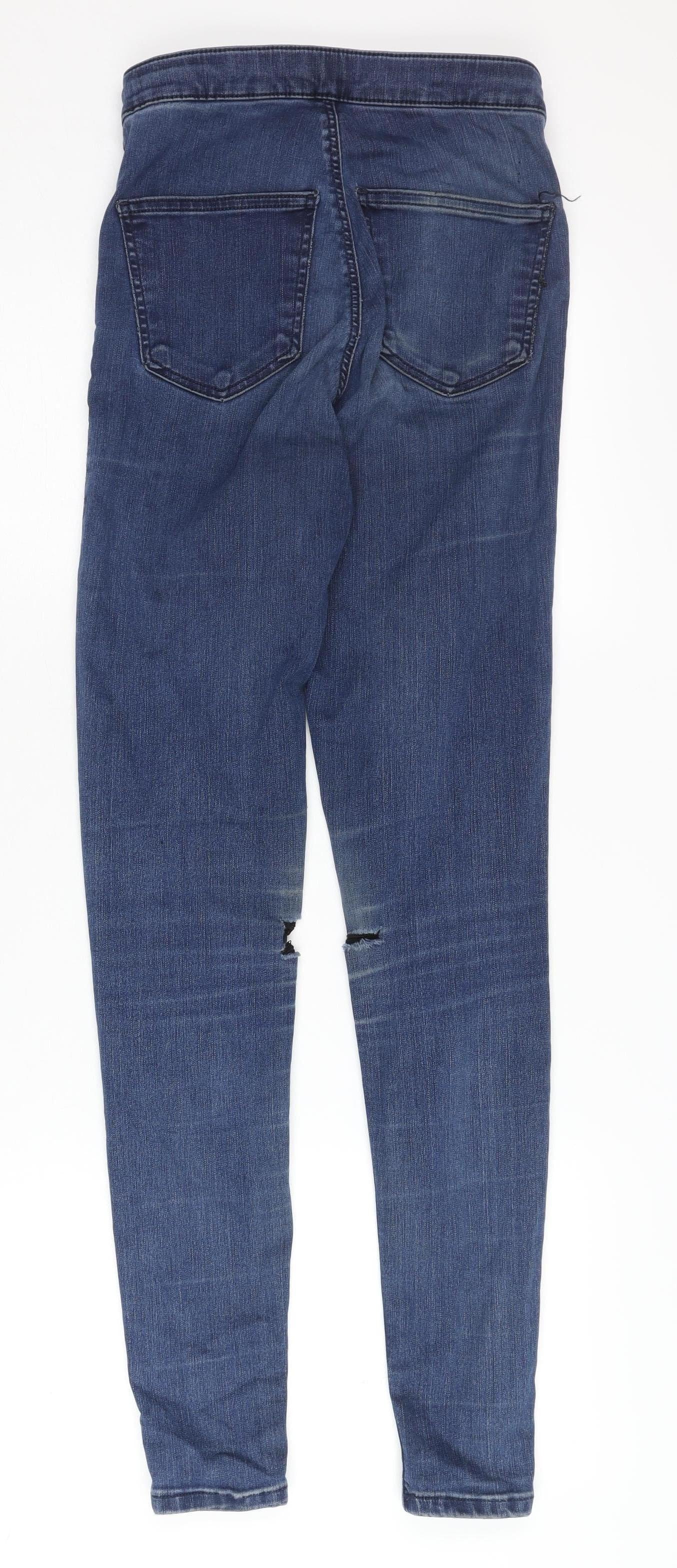 Topshop Women's Blue Skinny Jeans Size 8
