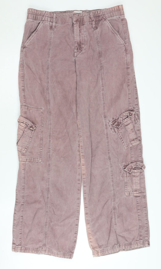 BDG Women’s Purple Cargo Trousers, Size L, Casual