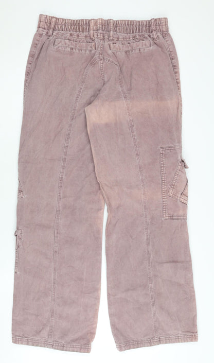 BDG Women’s Purple Cargo Trousers, Size L, Casual