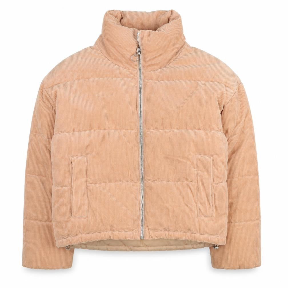 Womens UK Size 6 Topshop Beige Puffer Jacket