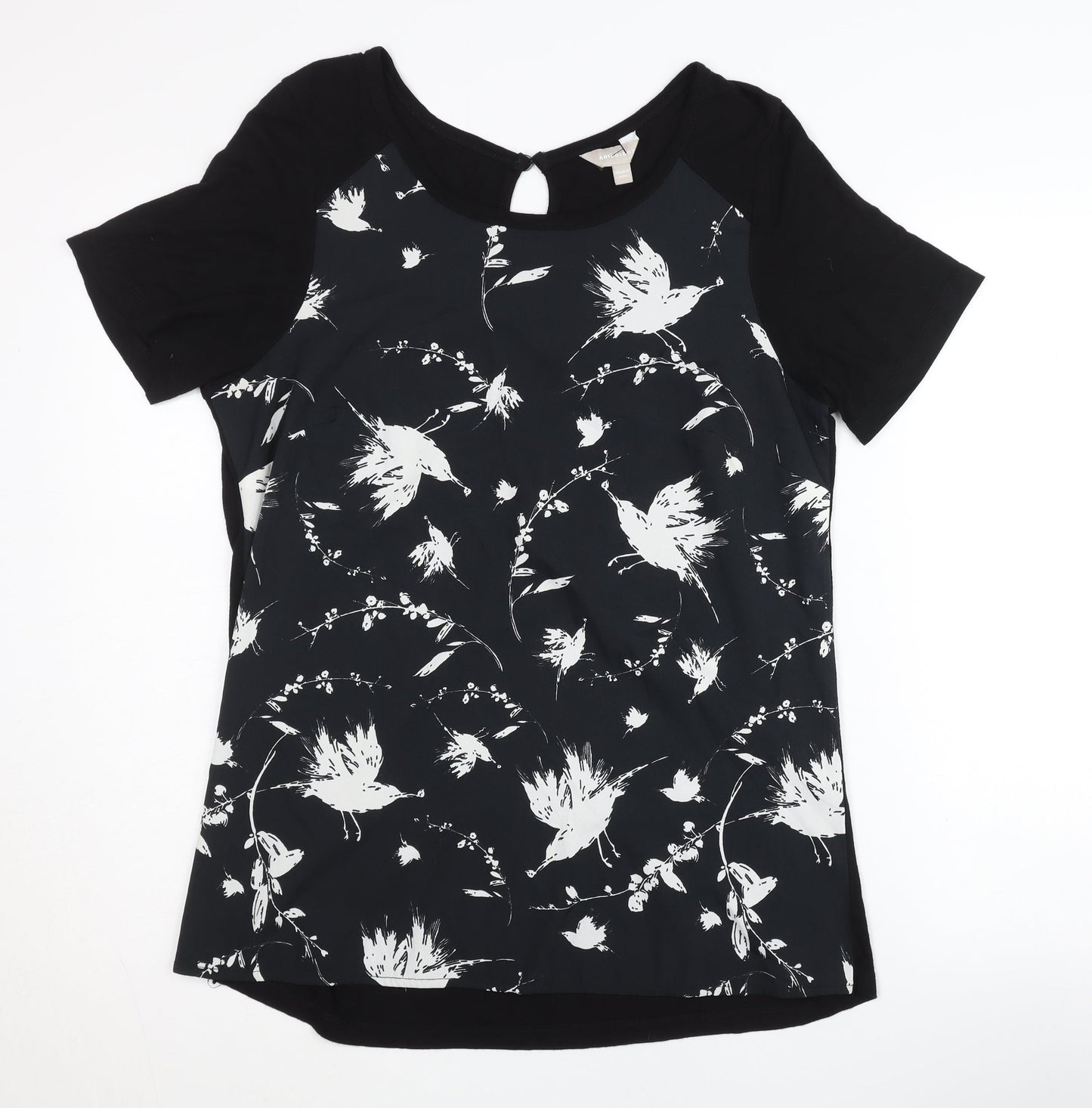 Womens UK Size 12 Anthology Black  Blouse