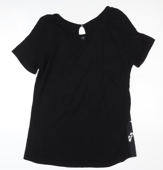 Anthology Women's Black Animal Print Blouse Size 12