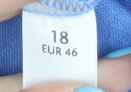 Stylish BHS Women’s Blue A-Line Skirt Size 18