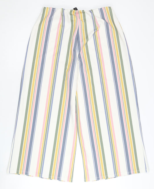 New Look Women's Multicoloured Striped Trousers