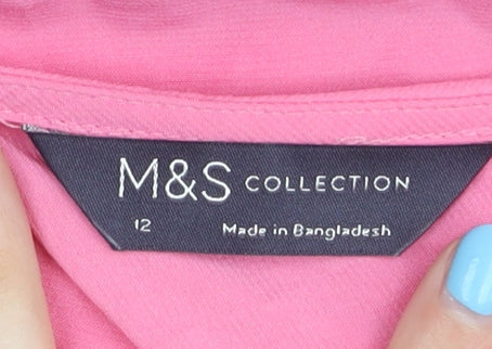 Womens UK Size 12 Marks and Spencer Pink  Tank