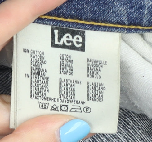 Lee Men's Blue Straight Denim Jeans Size 40