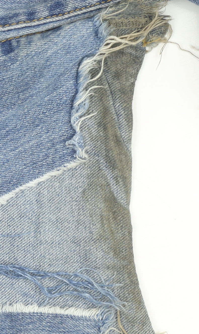 PrettyLittleThing Women's Blue Mom Jeans UK 8 Distressed