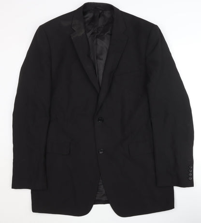 Mens UK Size 44 Burton Regular Black Suit Jacket