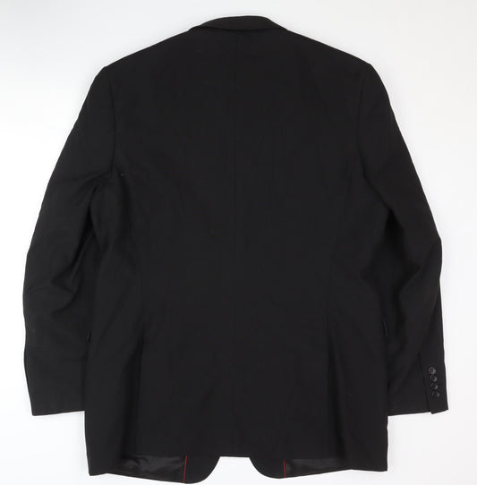 Mens UK Size 44 Burton Regular Black Suit Jacket
