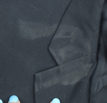 Mens UK Size 44 Burton Regular Black Suit Jacket
