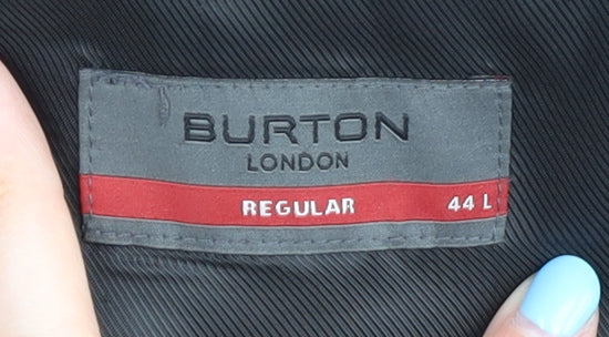 Mens UK Size 44 Burton Regular Black Suit Jacket