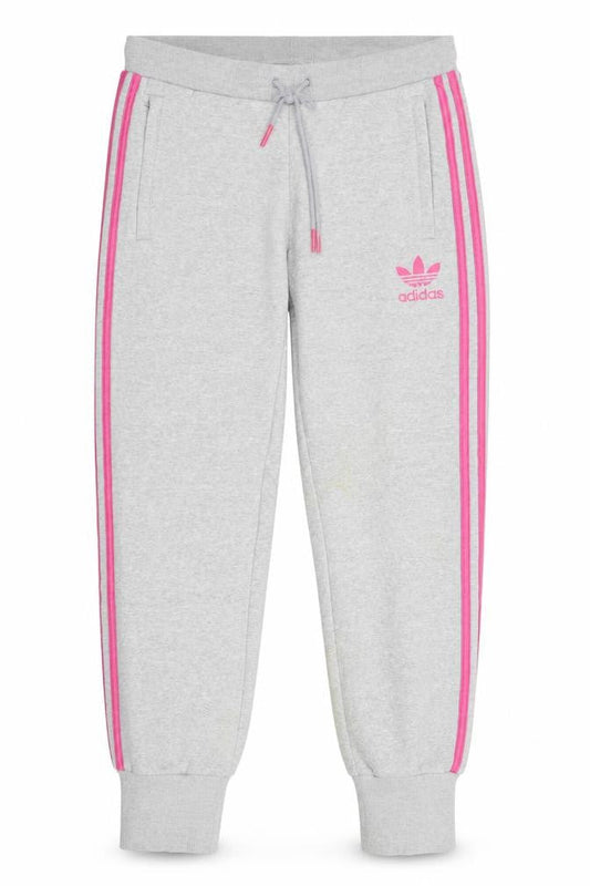 Front view of Adidas Women's Grey Jogger Trousers, size 10