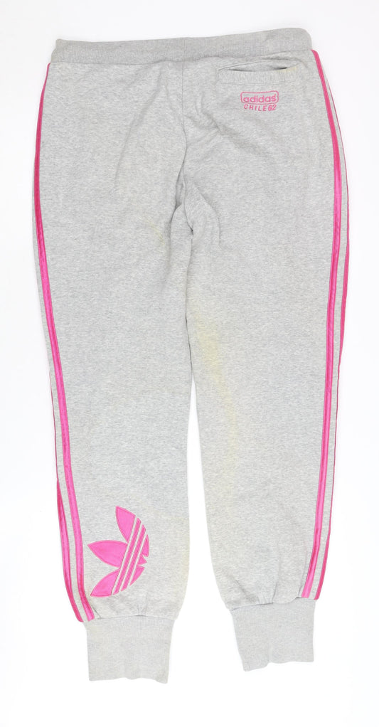Adidas Women's Grey Jogger Trousers Size 10