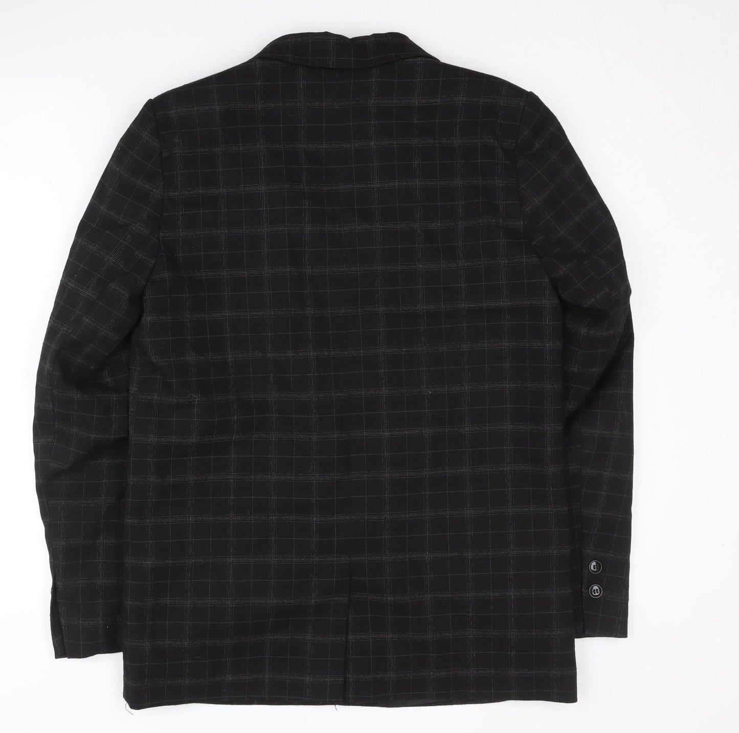 Pimkie Black Check Blazer Unisex M Formal Jacket