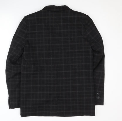 Pimkie Black Check Blazer Unisex M Formal Jacket