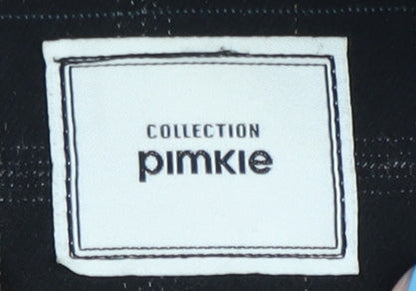 Pimkie Black Check Blazer Unisex M Formal Jacket