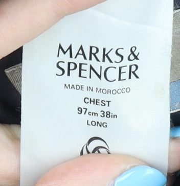 Marks and Spencer Men's Black 38 Long Blazer Jacket