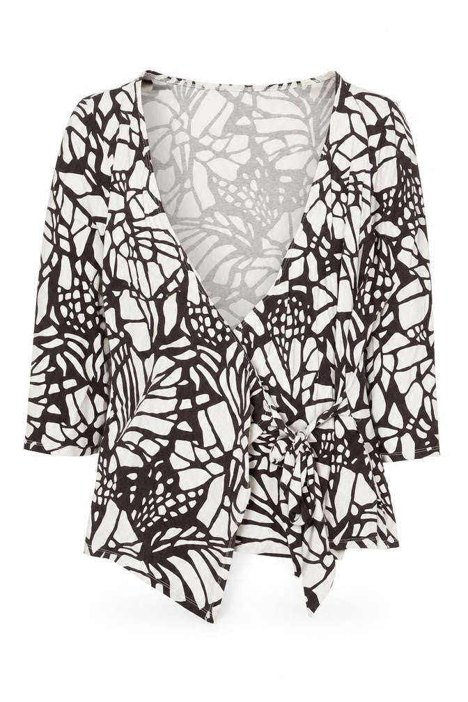 Womens UK Size 18 Wallis White Tunic Wrap
