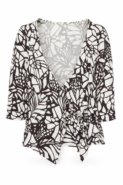 Womens UK Size 18 Wallis White Tunic Wrap