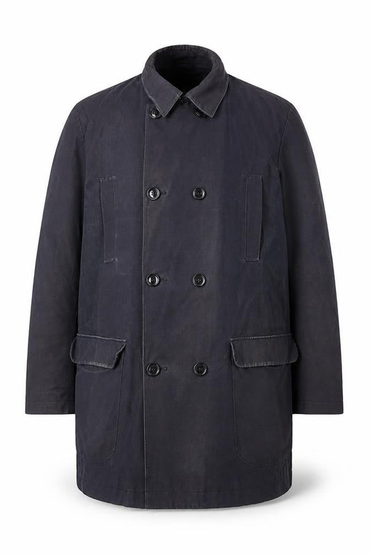 Mens UK Size L Jasper Conran Black Overcoat