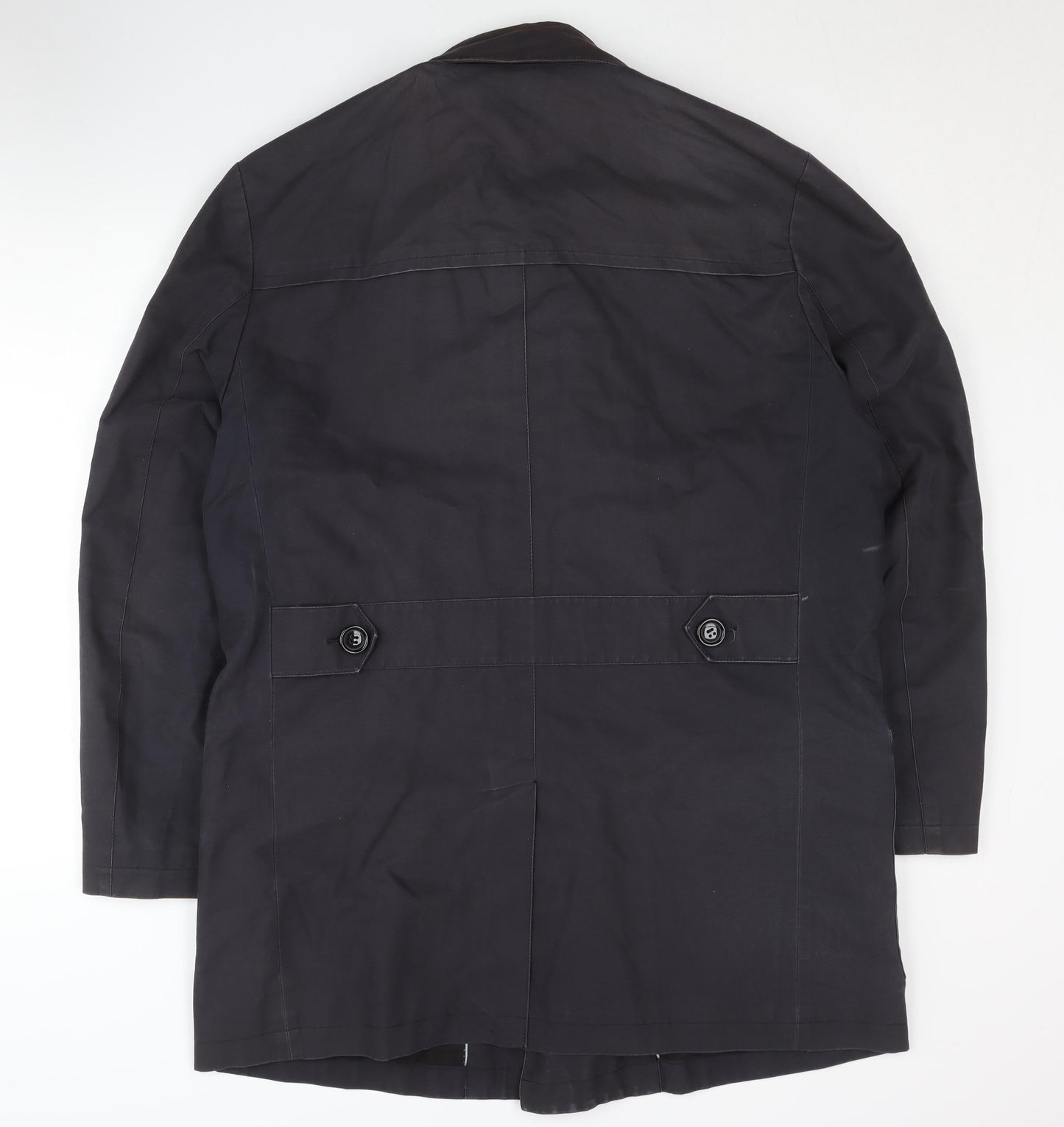 Mens UK Size L Jasper Conran Black Overcoat