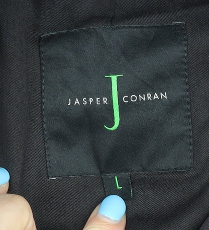 Mens UK Size L Jasper Conran Black Overcoat