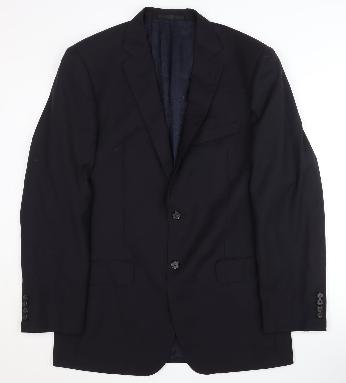 Marks and Spencer Men's Black Wool Long Blazer 40