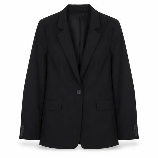 H&M Women's Black XS Blazer, Notch Lapel, Lined