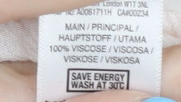 Miss Selfridge Women's White Striped Blouse UK 10