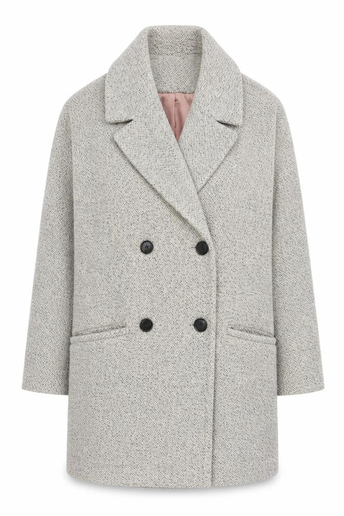 Womens UK Size XS Oasis Grey Pea Coat
