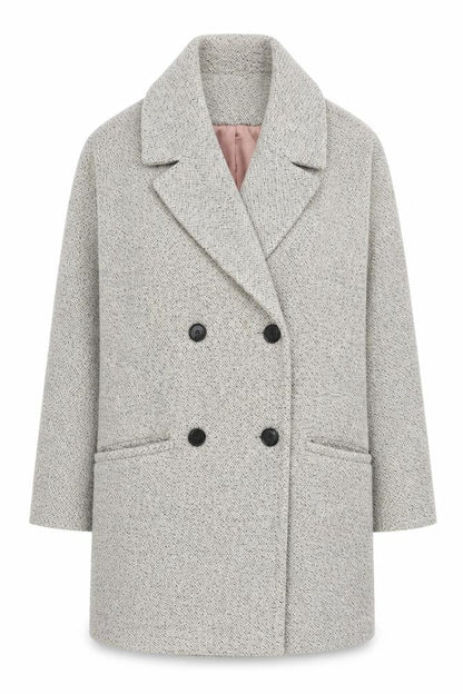 Womens UK Size XS Oasis Grey Pea Coat