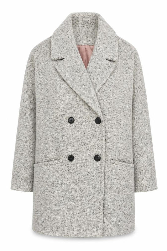 Womens UK Size XS Oasis Grey Pea Coat